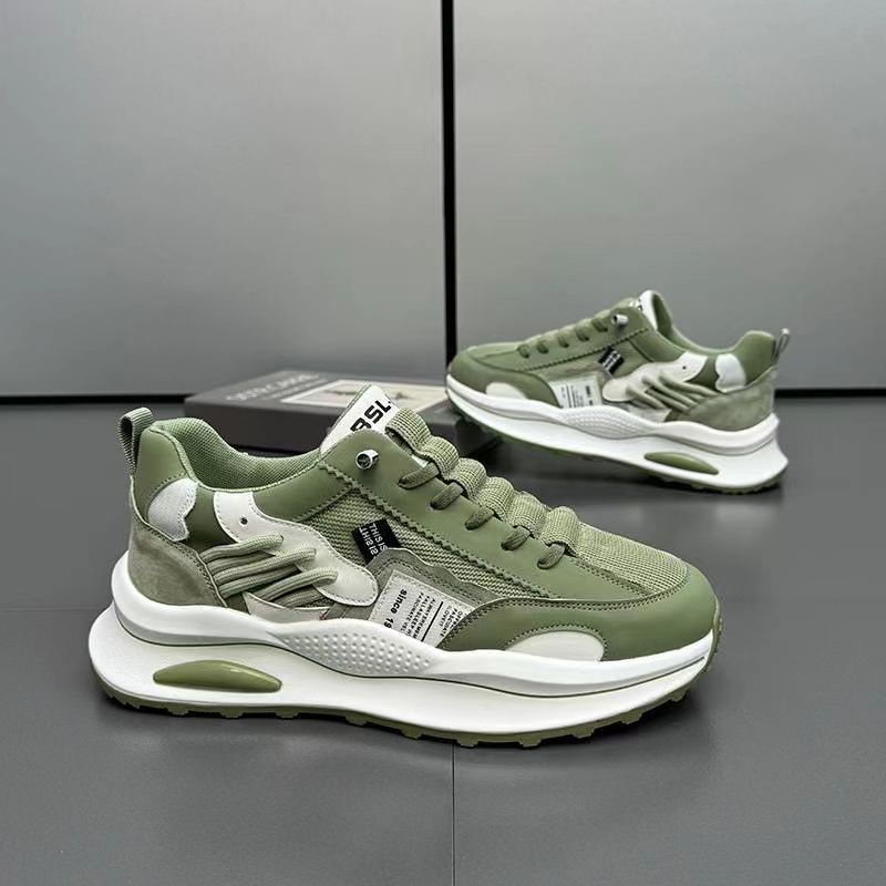 Men's New Thick Soled Height Increasing Dad Shoes, Versatile Sports and Casual Mesh Forrest Gump Sneakers