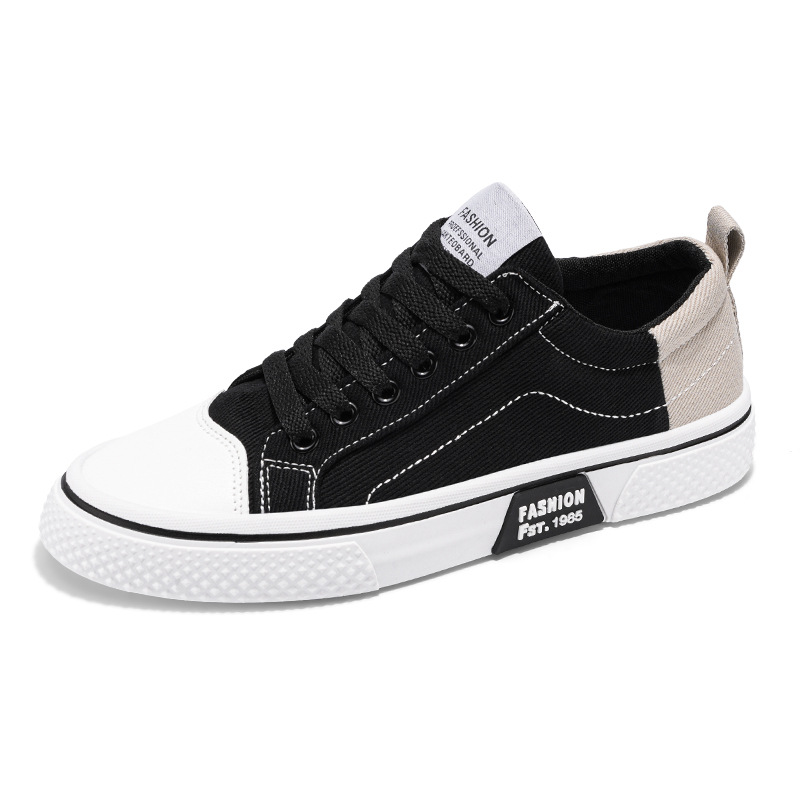 Men's Spring New Breathable and Versatile Canvas Shoes with Soft Soles for Casual Sports and Fashionable Skateboarding Shoes