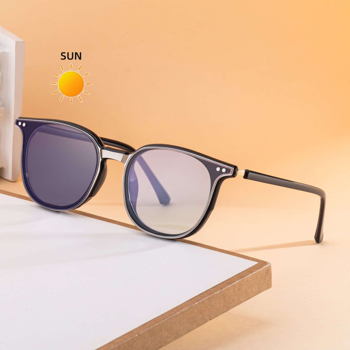 New European And American Fashion Color Changing Sunglasses Men'S Sunscreen Sunglasses