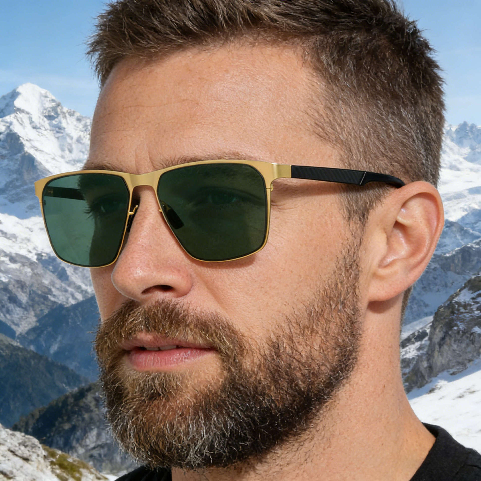 2026 New European and American Fashion Box Polarized Sunglasses Men