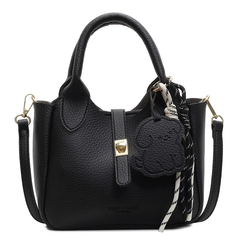 Handheld Women's New Trendy Bucket Bag, Versatile Single Shoulder Crossbody Bag